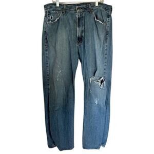 Polo Ralph Lauren Men’s Light Wash Jeans Thompson Loose Distressed Fit  38x32